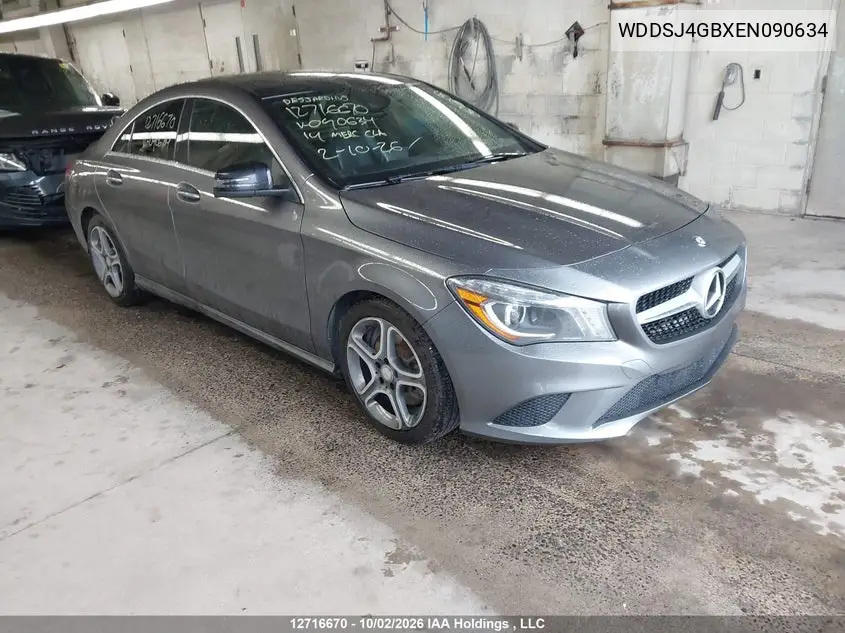 MERCEDES CLA-KLASSE 2014, VIN WDDSJ4GBXEN090634