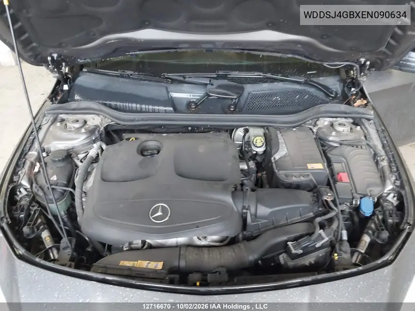 2014 MERCEDES CLA-KLASSE VIN WDDSJ4GBXEN090634 — фото 10
