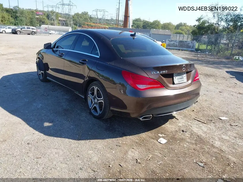 2014 MERCEDES CLA-KLASSE VIN WDDSJ4EB3EN159022 — фото 3