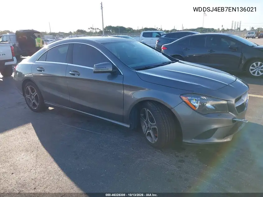MERCEDES CLA-KLASSE 2014, VIN WDDSJ4EB7EN136021