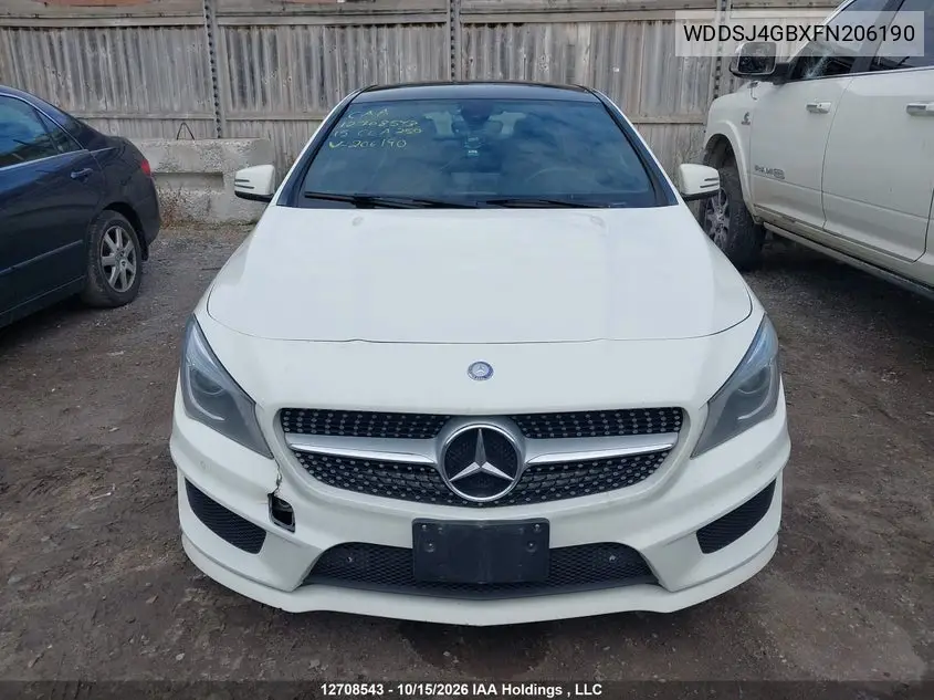 2015 MERCEDES CLA-KLASSE VIN WDDSJ4GBXFN206190 — фото 12