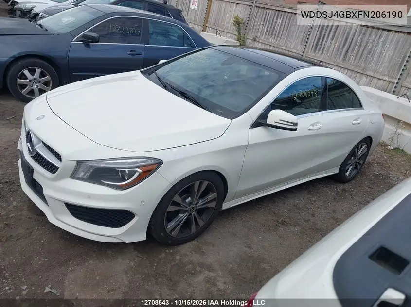 2015 MERCEDES CLA-KLASSE VIN WDDSJ4GBXFN206190 — фото 14