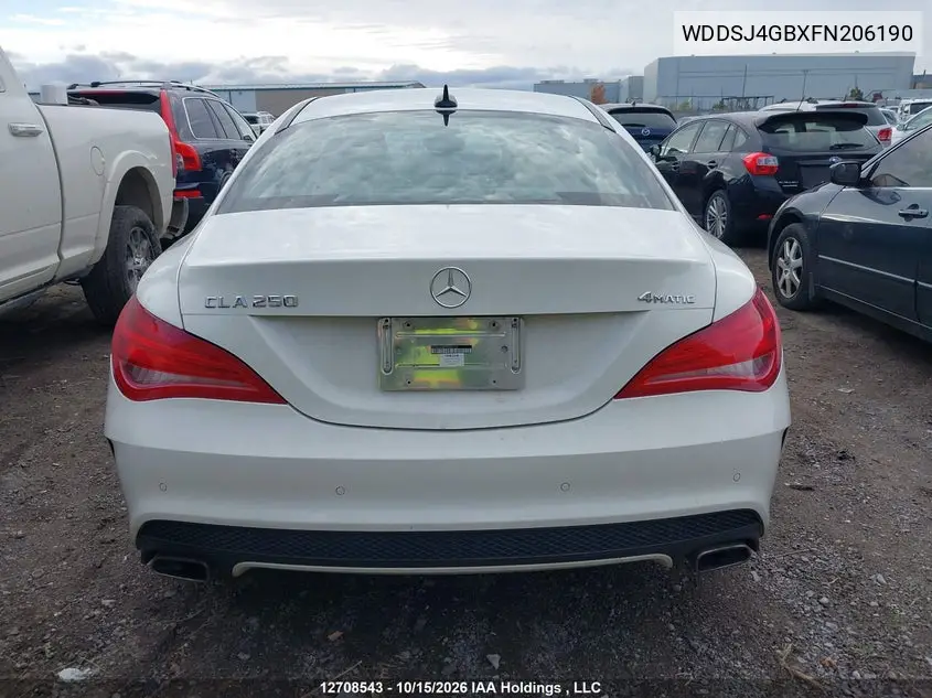 2015 MERCEDES CLA-KLASSE VIN WDDSJ4GBXFN206190 — фото 16