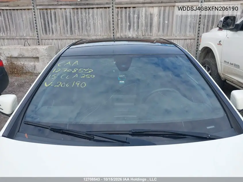 2015 MERCEDES CLA-KLASSE VIN WDDSJ4GBXFN206190 — фото 17