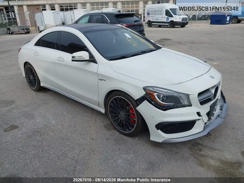 MERCEDES CLA-KLASSE 2015, VIN WDDSJ5CB1FN195348