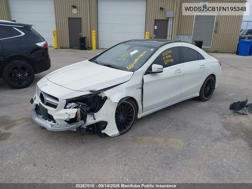 2015 MERCEDES CLA-KLASSE VIN WDDSJ5CB1FN195348 — фото 2