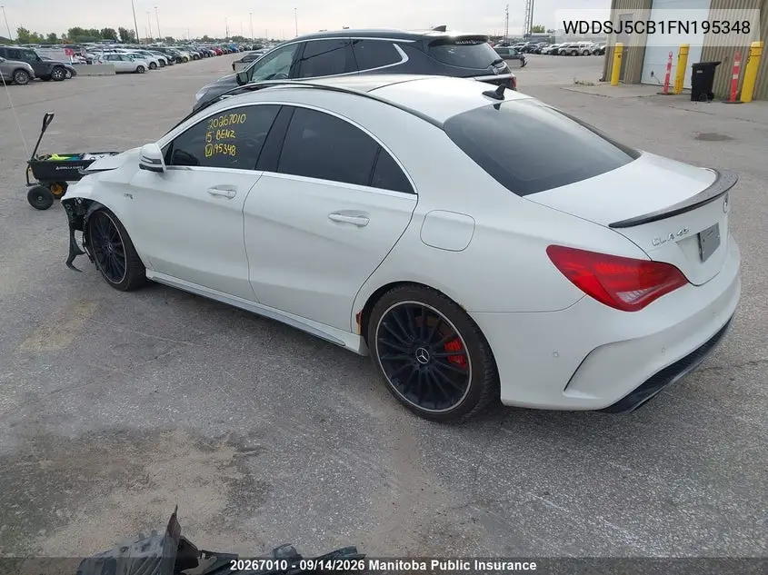 2015 MERCEDES CLA-KLASSE VIN WDDSJ5CB1FN195348 — фото 3