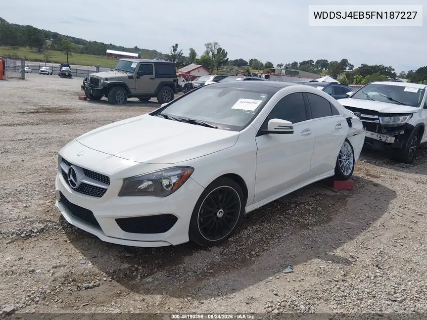 2015 MERCEDES CLA-KLASSE VIN WDDSJ4EB5FN187227 — фото 2
