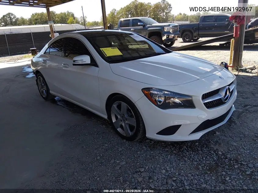 MERCEDES CLA-KLASSE 2015, VIN WDDSJ4EB4FN192967