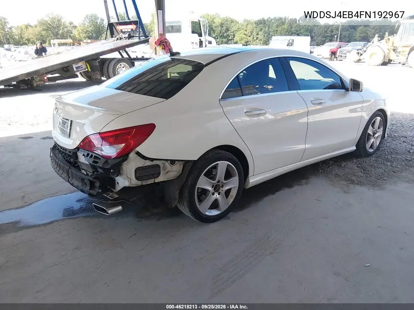 2015 MERCEDES CLA-KLASSE VIN WDDSJ4EB4FN192967 — фото 4