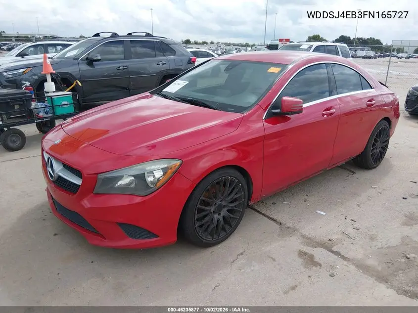 2015 MERCEDES CLA-KLASSE VIN WDDSJ4EB3FN165727 — фото 2