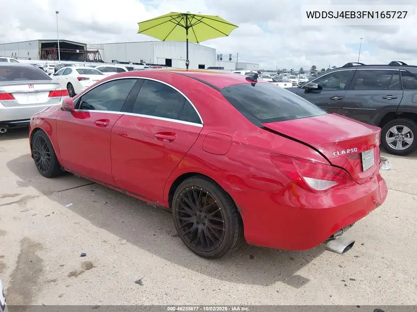2015 MERCEDES CLA-KLASSE VIN WDDSJ4EB3FN165727 — фото 3