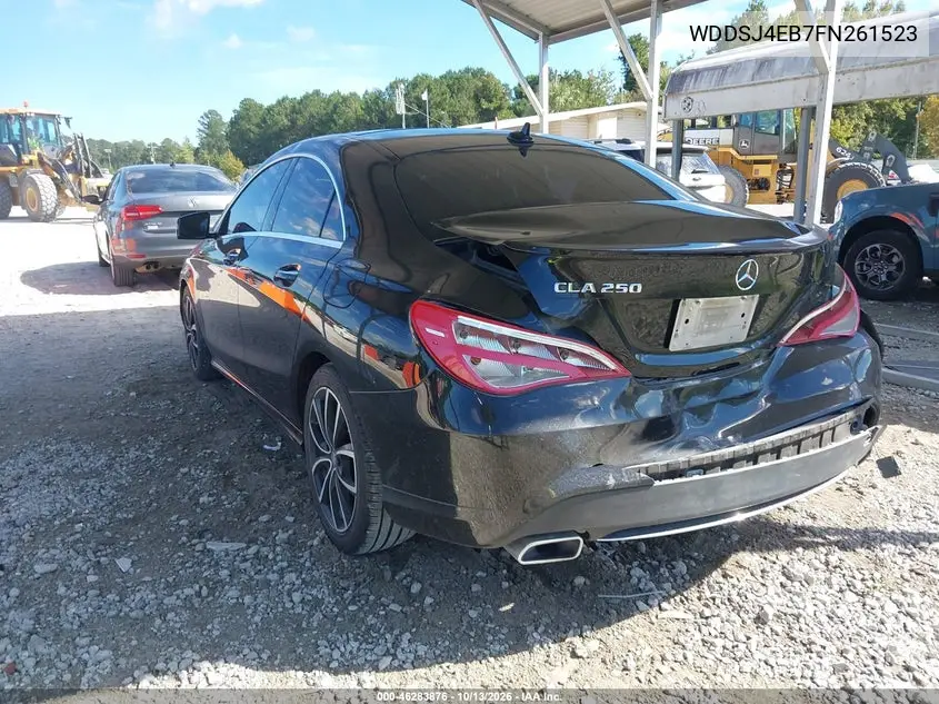 2015 MERCEDES CLA-KLASSE VIN WDDSJ4EB7FN261523 — фото 3