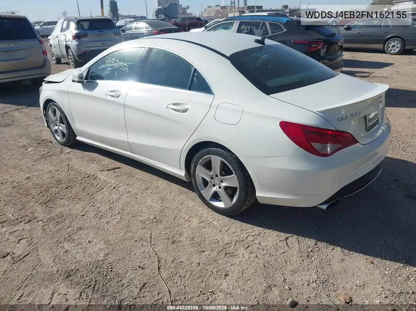 2015 MERCEDES CLA-KLASSE VIN WDDSJ4EB2FN162155 — фото 3