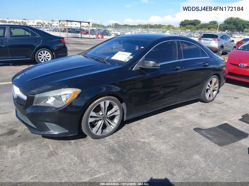 2015 MERCEDES CLA-KLASSE VIN WDDSJ4EB4FN172184 — фото 2