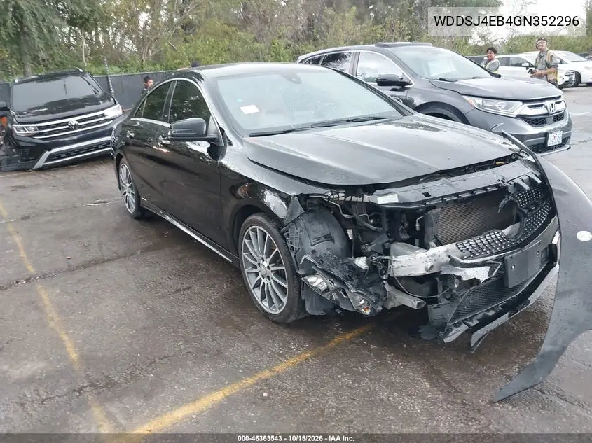 MERCEDES CLA-KLASSE 2016, VIN WDDSJ4EB4GN352296