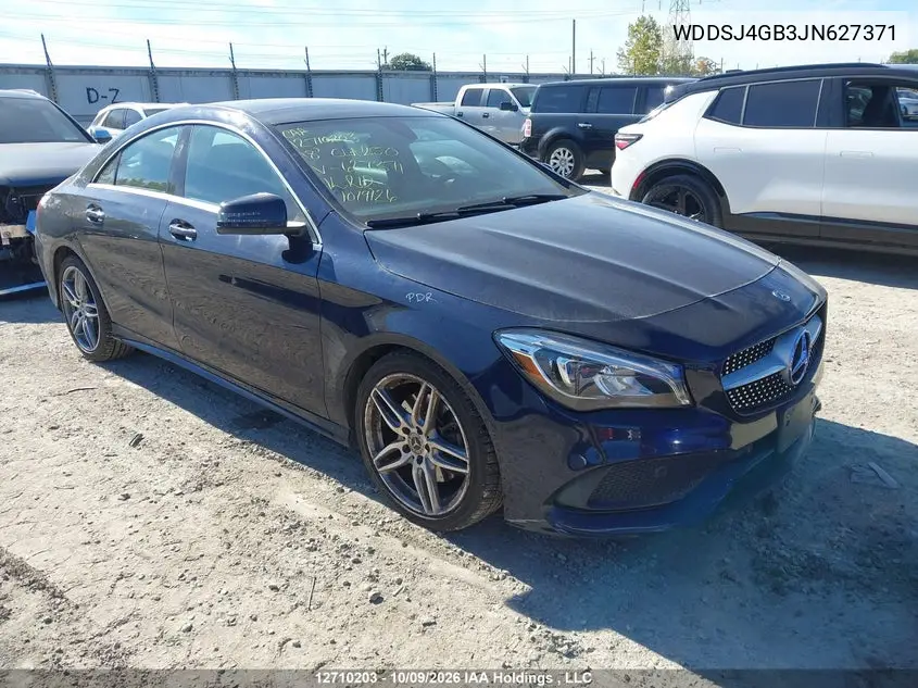 MERCEDES CLA-KLASSE 2018, VIN WDDSJ4GB3JN627371
