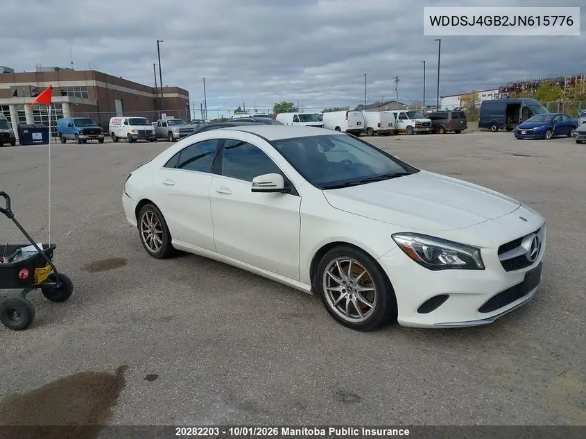 MERCEDES CLA-KLASSE 2018, VIN WDDSJ4GB2JN615776