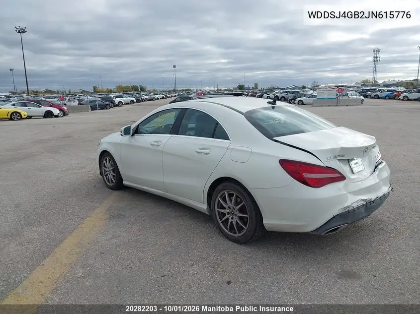 2018 MERCEDES CLA-KLASSE VIN WDDSJ4GB2JN615776 — фото 3