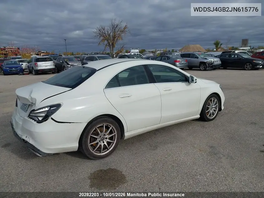 2018 MERCEDES CLA-KLASSE VIN WDDSJ4GB2JN615776 — фото 4