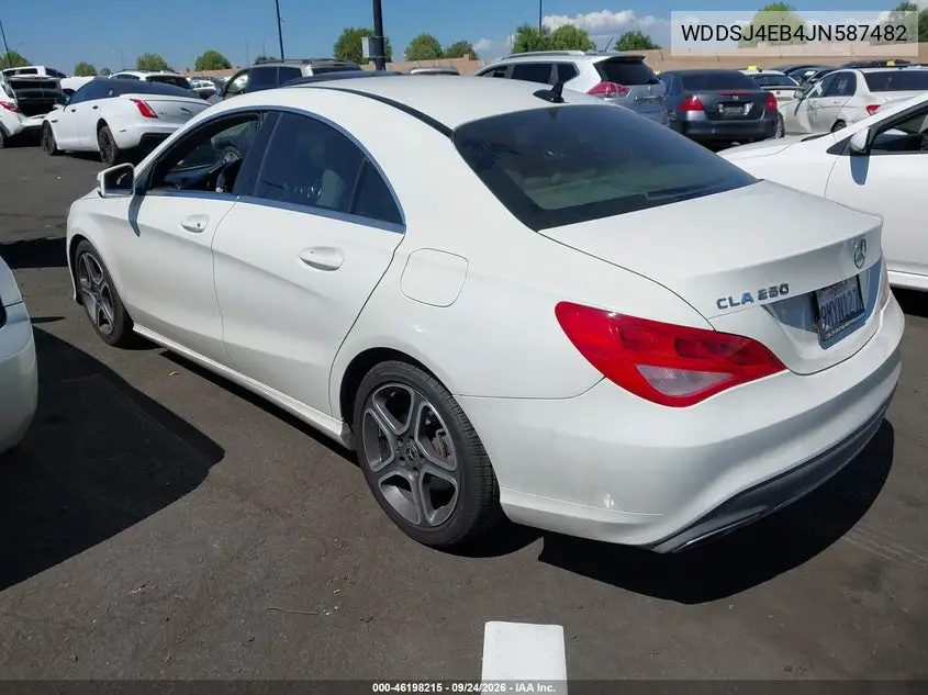 2018 MERCEDES CLA-KLASSE VIN WDDSJ4EB4JN587482 — фото 3