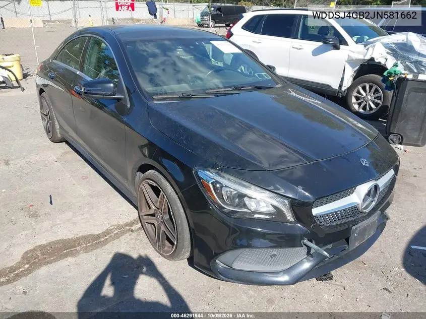 MERCEDES CLA-KLASSE 2018, VIN WDDSJ4GB2JN581662