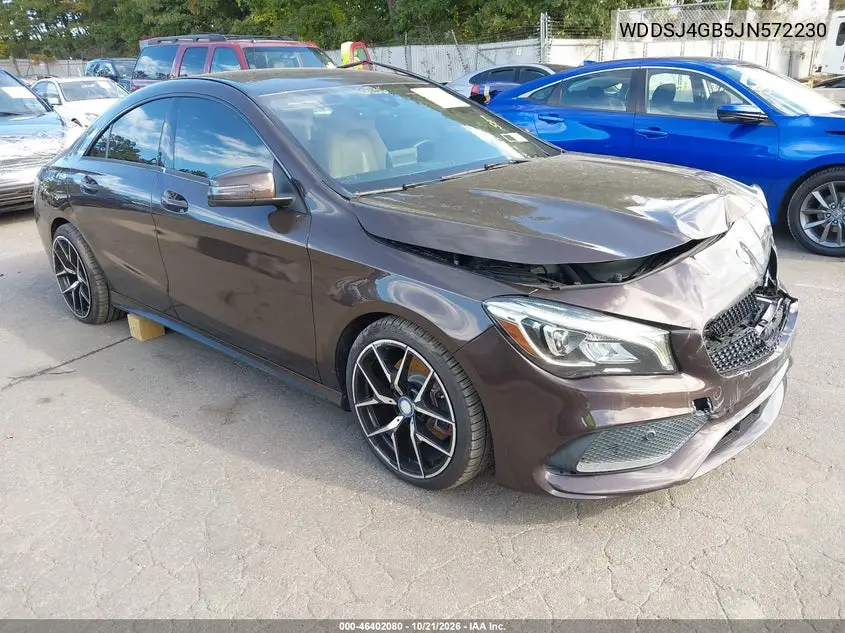 MERCEDES CLA-KLASSE 2018, VIN WDDSJ4GB5JN572230