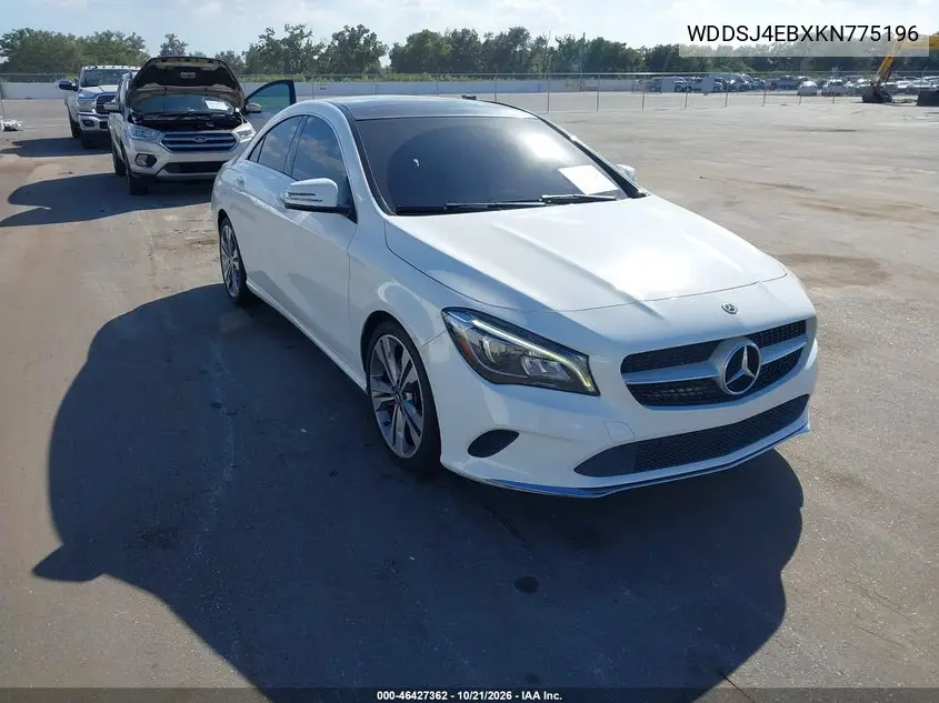 MERCEDES CLA-KLASSE 2019, VIN WDDSJ4EBXKN775196