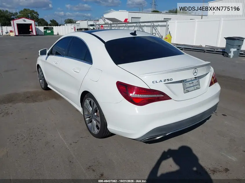 2019 MERCEDES CLA-KLASSE VIN WDDSJ4EBXKN775196 — фото 3