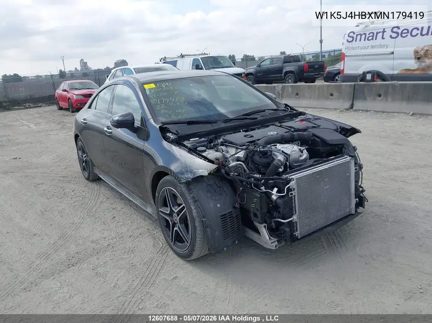 MERCEDES CLA-KLASSE 2021, VIN W1K5J4HBXMN179419