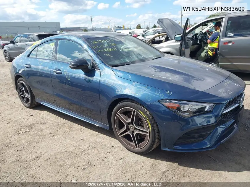 MERCEDES CLA-KLASSE 2023, VIN W1K5J4HBXPN383609