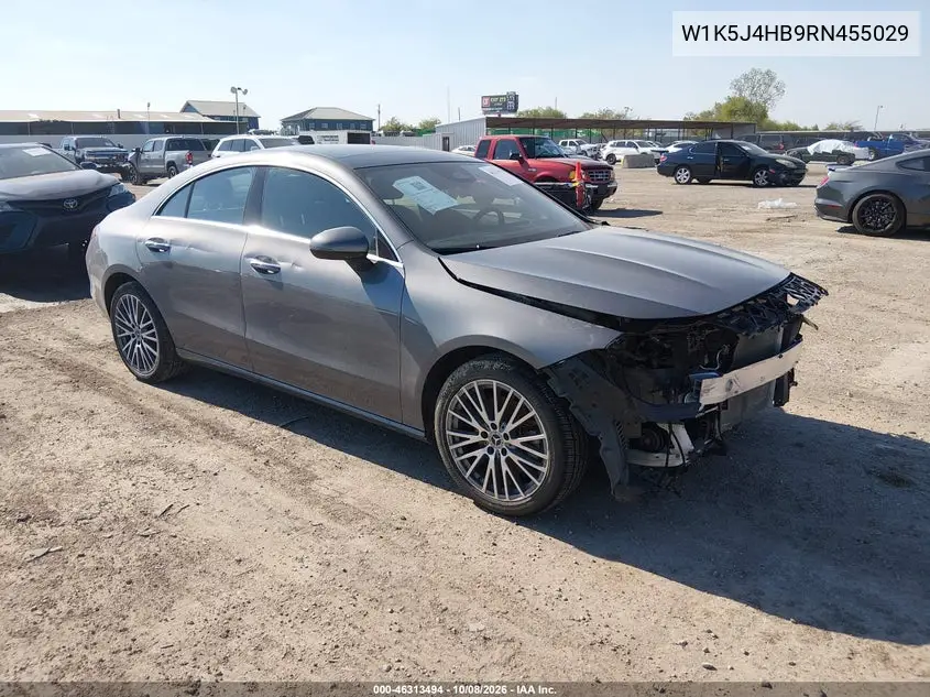 MERCEDES CLA-KLASSE 2024, VIN W1K5J4HB9RN455029