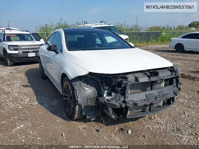 MERCEDES CLA-KLASSE 2025, VIN W1K5J4HB2SN537061