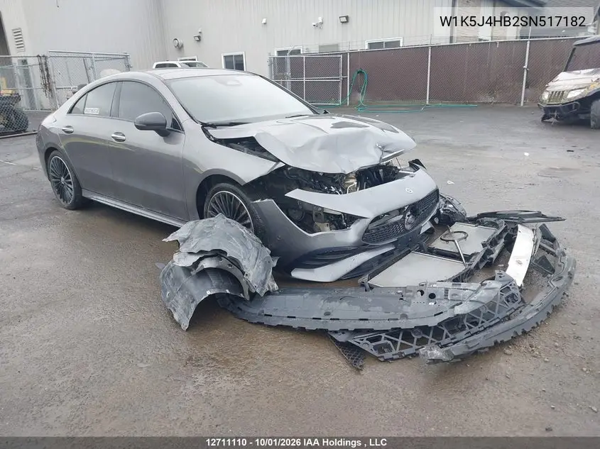 MERCEDES CLA-KLASSE 2025, VIN W1K5J4HB2SN517182