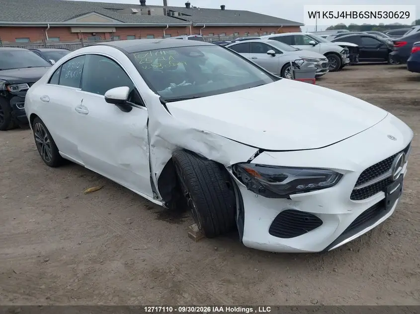 MERCEDES CLA-KLASSE 2025, VIN W1K5J4HB6SN530629