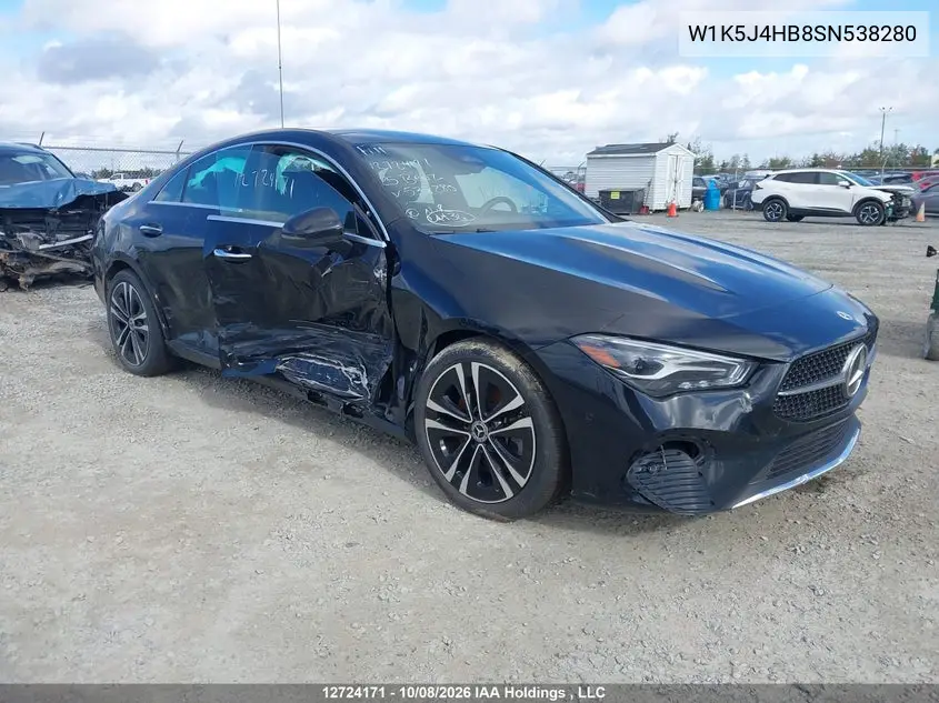MERCEDES CLA-KLASSE 2025, VIN W1K5J4HB8SN538280