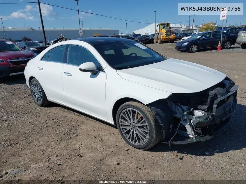 MERCEDES CLA-KLASSE 2025, VIN W1K5J4GB0SN519756