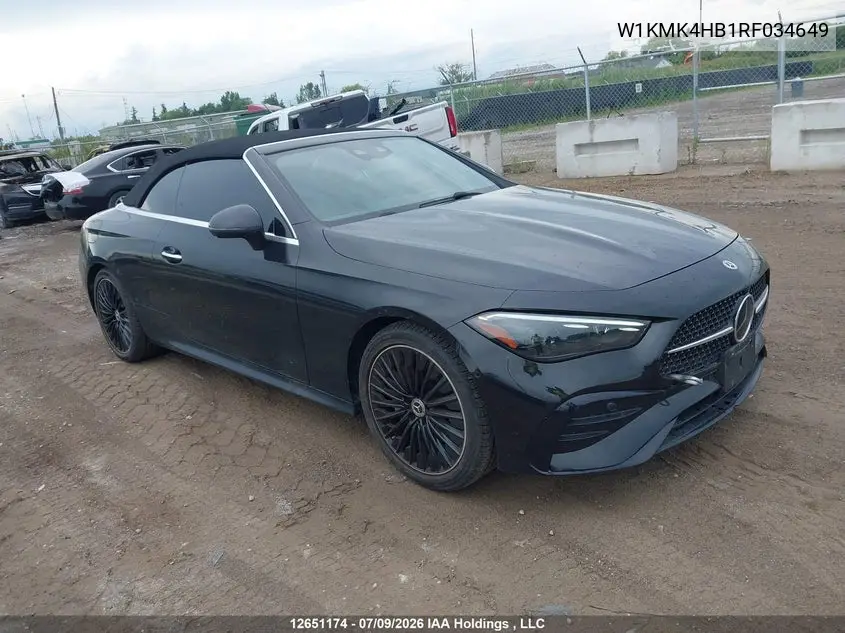 MERCEDES CLE-KLASSE 2024, VIN W1KMK4HB1RF034649