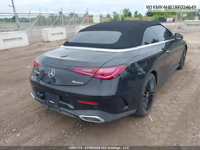 2024 MERCEDES CLE-KLASSE VIN W1KMK4HB1RF034649 — фото 4