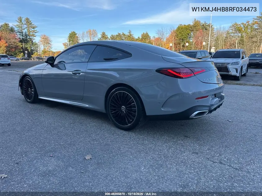 2024 MERCEDES CLE-KLASSE VIN W1KMJ4HB8RF034473 — фото 3
