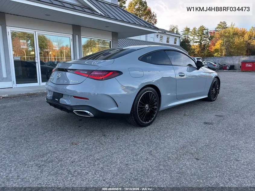 2024 MERCEDES CLE-KLASSE VIN W1KMJ4HB8RF034473 — фото 4