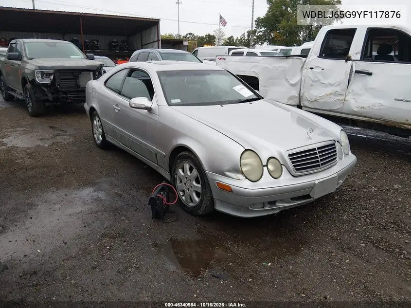 MERCEDES CLK-KLASSE 2000, VIN WDBLJ65G9YF117876