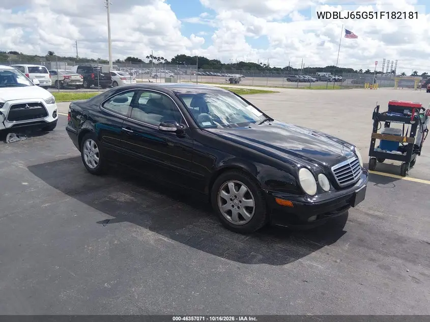 MERCEDES CLK-KLASSE 2001, VIN WDBLJ65G51F182181