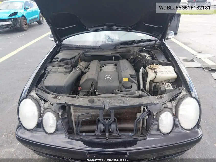 2001 MERCEDES CLK-KLASSE VIN WDBLJ65G51F182181 — фото 10