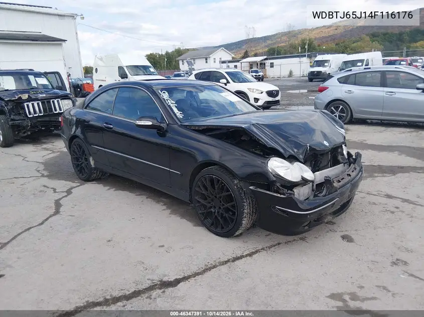 MERCEDES CLK-KLASSE 2004, VIN WDBTJ65J14F116176