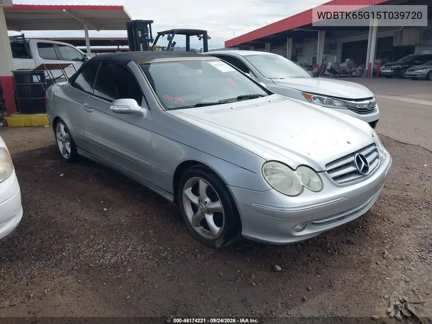 MERCEDES CLK-KLASSE 2005, VIN WDBTK65G15T039720