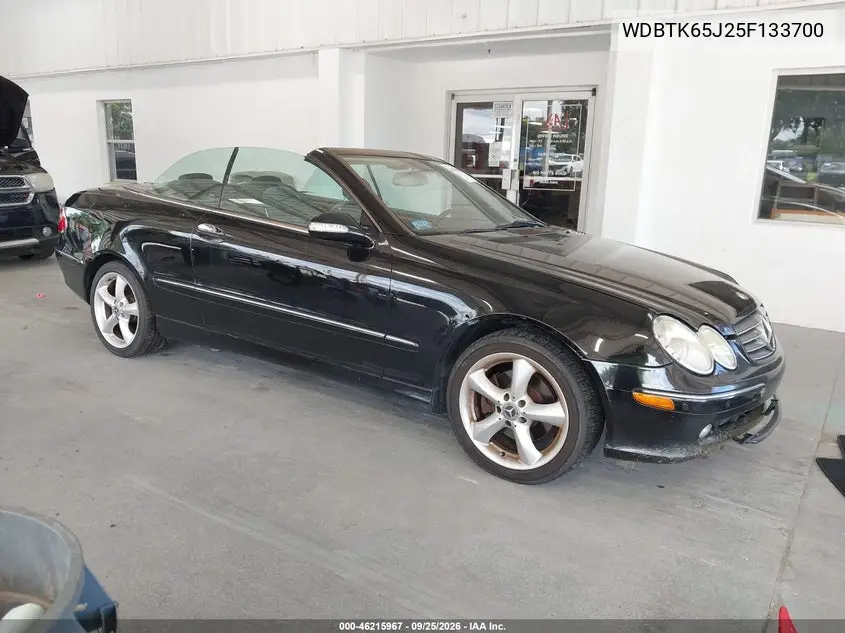 MERCEDES CLK-KLASSE 2005, VIN WDBTK65J25F133700