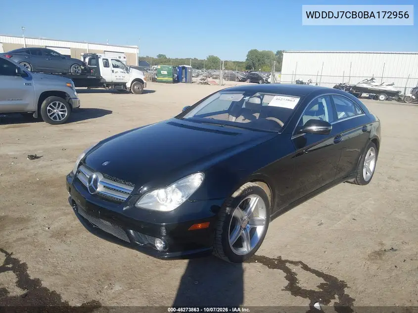 2011 MERCEDES CLS-KLASSE VIN WDDDJ7CB0BA172956 — фото 2