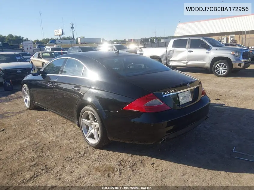 2011 MERCEDES CLS-KLASSE VIN WDDDJ7CB0BA172956 — фото 3