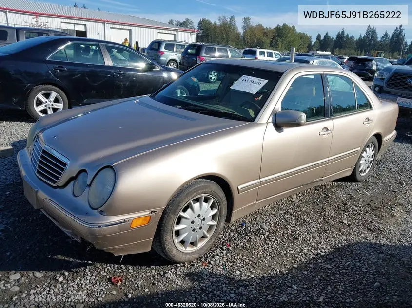 2001 MERCEDES E-KLASSE VIN WDBJF65J91B265222 — фото 2